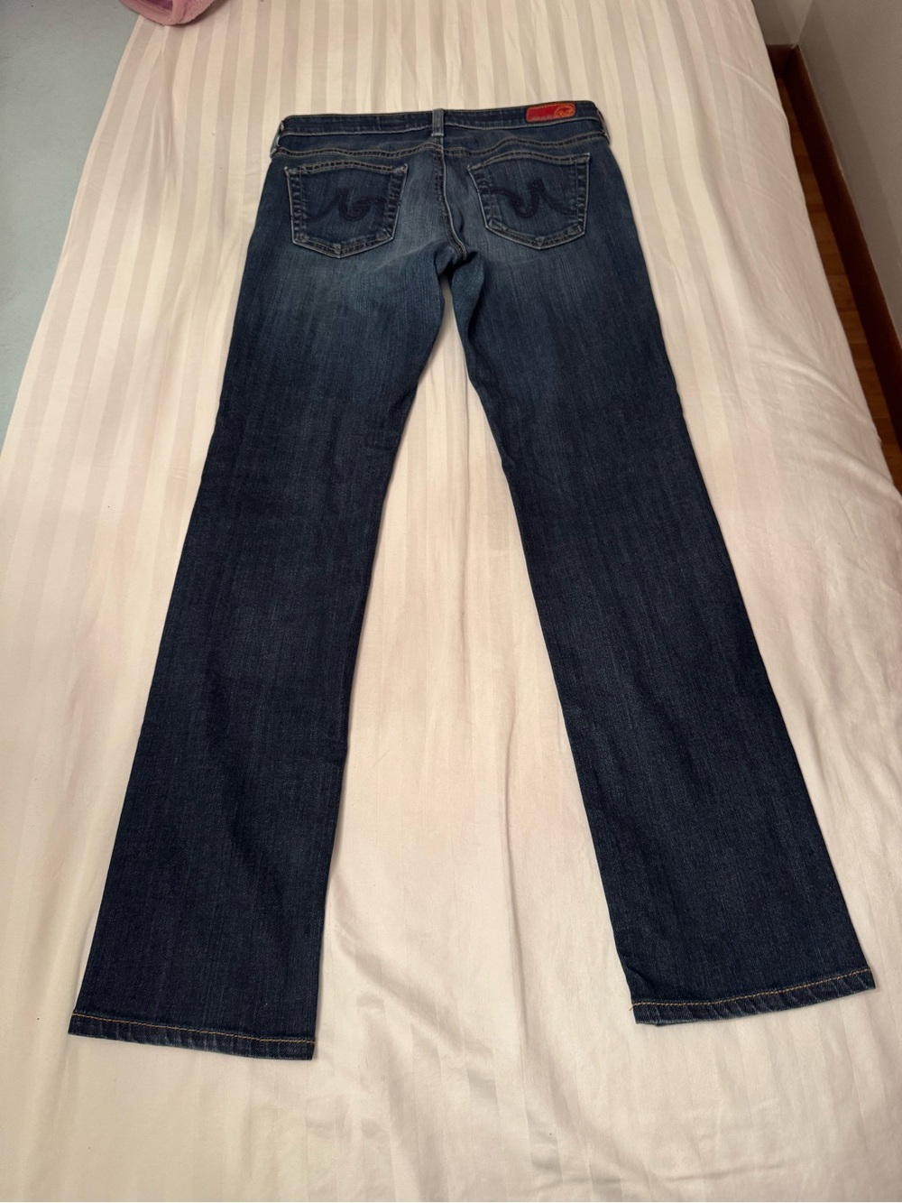 Ag Adriano Goldschmied Dark Blue Flare Jeans - Picture 5 of 9